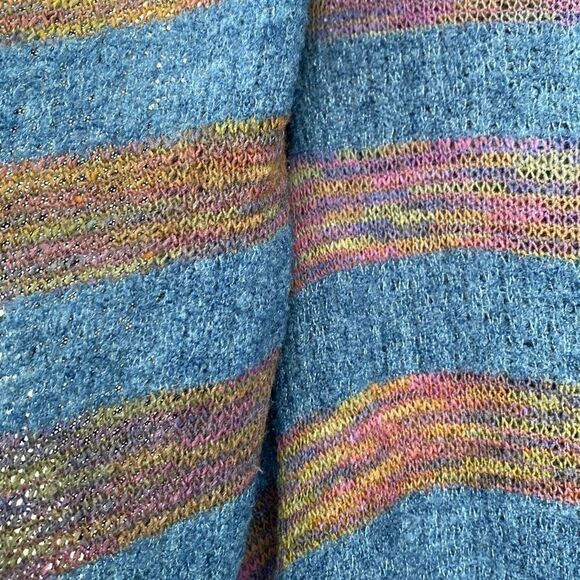 Anthropologie Fiets Voor Long‎ Waterfall Open Front Cardigan Alpaca Wool Navy S - Picture 6 of 13